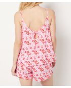 Pigiama a due pezzi rosa Dearesty