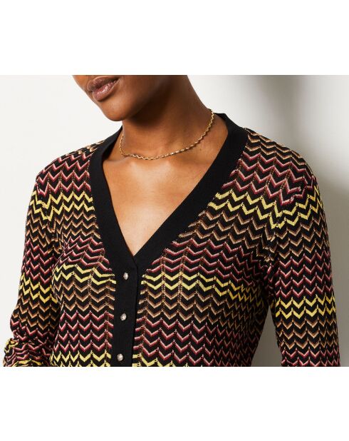 Schwarze Strickjacke Erabela