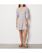 Vestido azul estampado Gloria