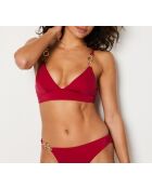 Sujetador triangular granate burdeos Baba sin aros y sin concha