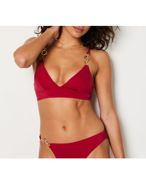 Baba Triangel-BH ohne Bügel und ohne Schale, Burgunderrot, Granatrot