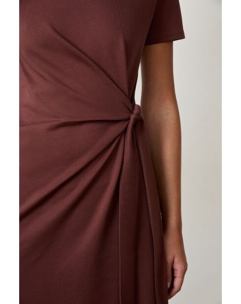 Vestido largo marrón Gulzy