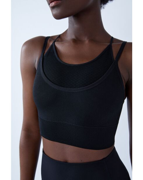 Sujetador negro con aros Eclipses