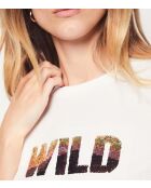 Figue ecru t-shirt met korte mouwen