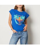 T-shirt Palmiro blu royal