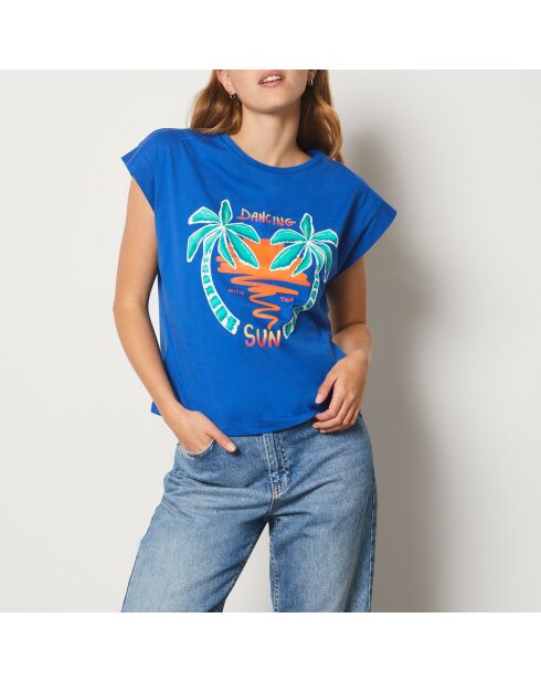 T-shirt Palmiro blu royal