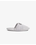 Mules Strassy gris clair