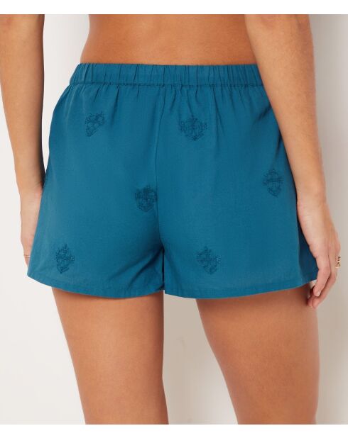 Short Odon imprimé fond vert