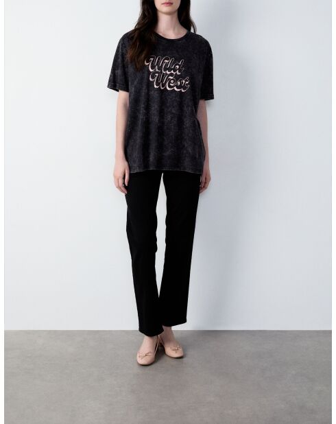 Antraciet T-shirt van het merk Field.