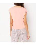 Pfirsichfarbenes T-Shirt Ohani