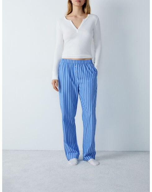 Pantalon Flocon bleu