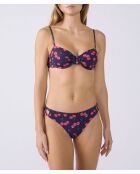 Bikinibroekje Bacio met marineblauwe print