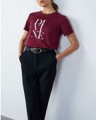 Galatea bordeauxrood T-shirt