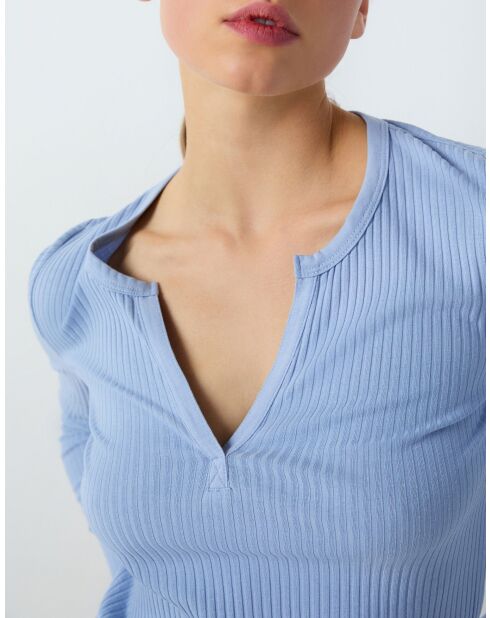 T-shirt blu cielo Flok