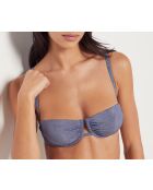 Sambaia hellgrauer klassischer BH mit Bügel und ohne Schale