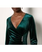 Grünes Kleid aus Samt