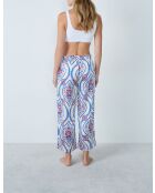 Blauwgroene broek met print Bacio