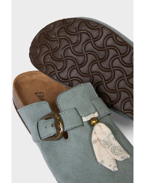 Blauwgrijze muiltjes van Buck