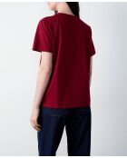 Bordeauxrood T-shirt van Flucky