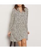 Jurk van Reglissi gedrukt op een ecru achtergrond