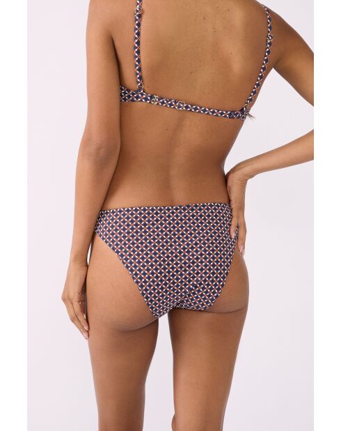 Joe Standard Bikinihose mit marineblauem Aufdruck