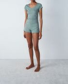 T-shirt met kaki olijfgroen van Pollin