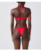 Bandeau-bh zonder beugel en met rode Luarca-schelp