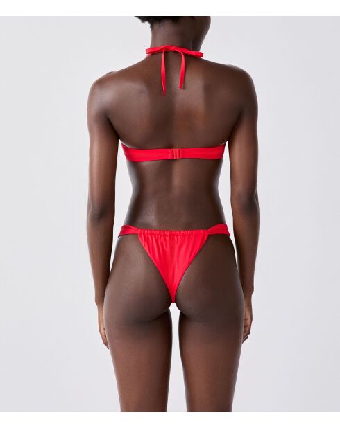 Bandeau-bh zonder beugel en met rode Luarca-schelp