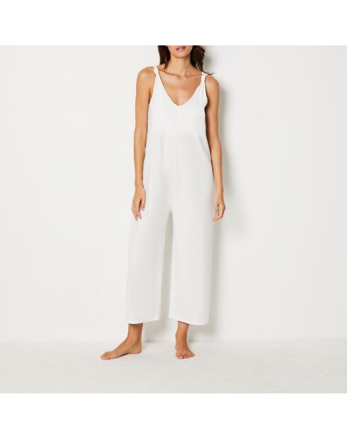 Weißer einteiliger Jumpsuit Richelle