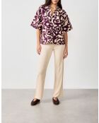 Camicia Sunday con stampa bordeaux