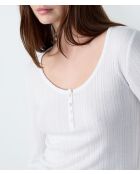 Gaelle Tunesisch ecru T-shirt