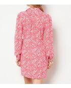 Toco jurk bedrukt met koraalkleurige achtergrond