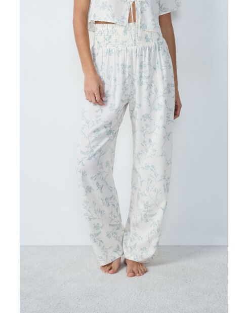 Reese blauwgroene broek met print