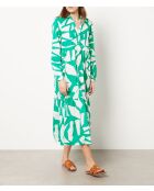 Veronica-Kleid gedruckt auf weißem Hintergrund