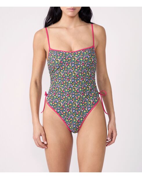 Poesia Swim mehrfarbiger Badeanzug ohne Bügel ohne Schale