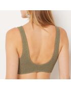 Onesize by etam khakifarbener olivfarbener BH ohne dreieckigen Bügel und ohne Schale