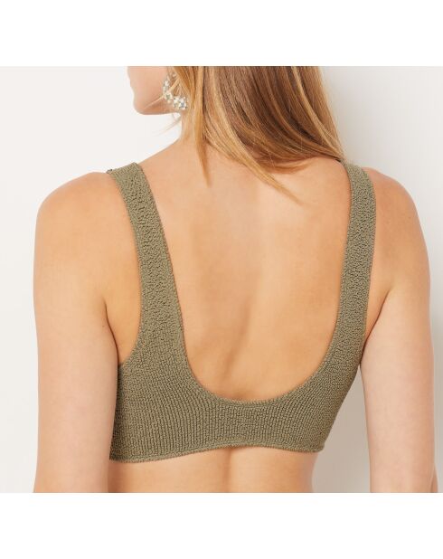 Onesize by etam khakifarbener olivfarbener BH ohne dreieckigen Bügel und ohne Schale