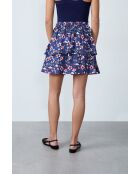 Gonna Vilma blu verde stampata