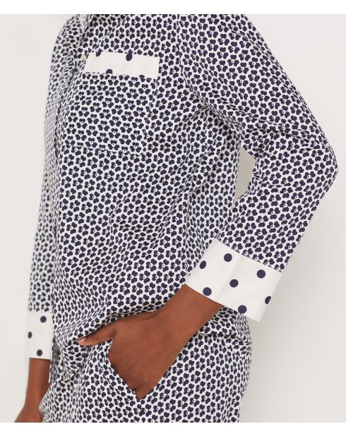 Florisches Perlenhemd