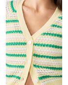 Mehrfarbige Genia-Strickjacke