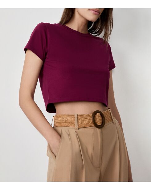 T-shirt van Gargi plum