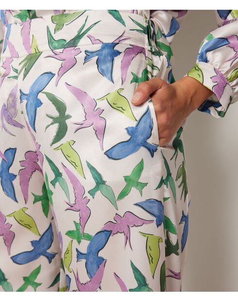 Janna broek met veelkleurige print