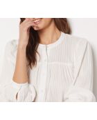 Ecrufarbene Bluse Ranka