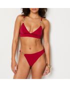 Sujetador triangular granate burdeos Baba sin aros y sin concha