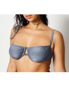 Sambaia hellgrauer klassischer BH mit Bügel und ohne Schale