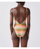 Costume da bagno monopezzo con ferretto rimovibile Geode multicolor