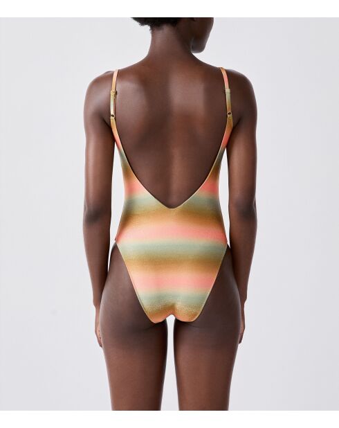 Bañador Geode de 1 pieza con aros y almohadilla extraíble multicolor