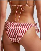 Tribe Classic Bikinibroekje met wijde strik en witte achtergrondafdruk