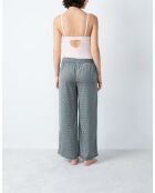 Rhett broek met groene achtergrondprint