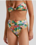 Amazonia mehrfarbige Bikinihose mit hoher Taille